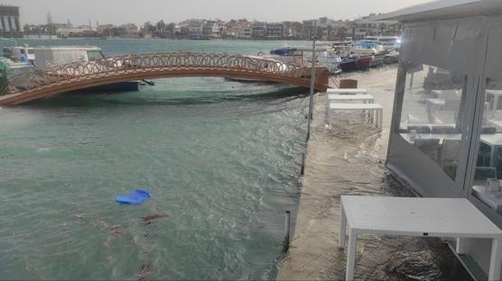 F�rt�na hayat� olumsuz etkiledi... �zmir'de deniz ta�t�