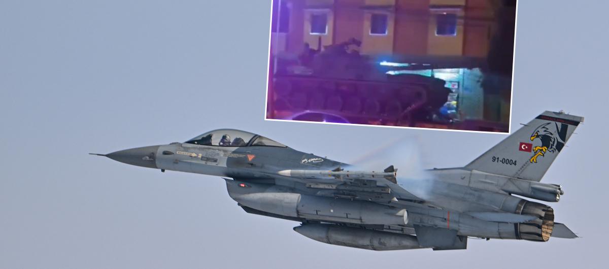 F-16'lar�n ard�ndan T�rk tanklar� da b�lgede! T�rkiye d��manlar� korku i�inde: G�z�m�z� d�rt a�mal�y�z