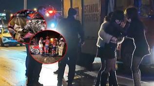 Ara� yan yola u�tu: E-5'te sa� ba�a kad�n kavgas� ba�lad�