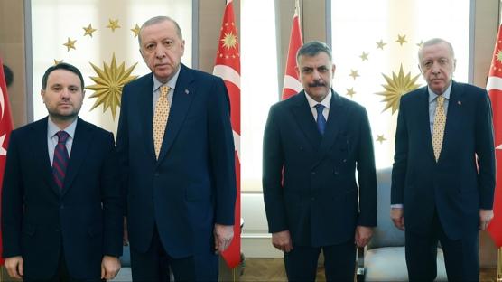 Cumhurba�kan� Erdo�an, Bakan G�rlek ve �ift�i'yi kabul etti