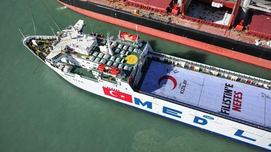 T�rk K�z�lay, Ramazan ay�n�n ilk g�n� Gazze'ye en b�y�k iyilik gemisini yola ��kard�