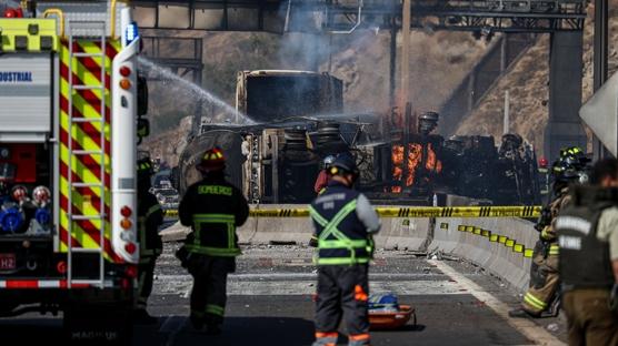 Santiago'da LNG facias�: Patlama can ald�