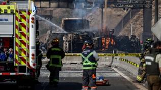 Santiago'da LNG facias�: Patlama can ald�