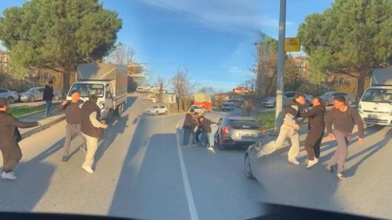 Yol verme kavgas� boks ma��n� aratmad�