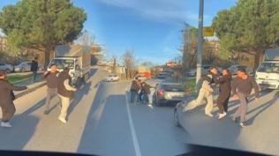 Yol verme kavgas� boks ma��n� aratmad�