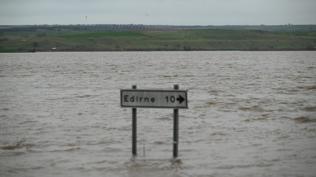 Edirne'de nehir debisi kritik seviyede