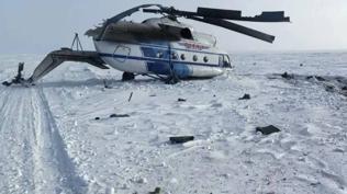 Rusya'da helikopter kazas�: 8 ki�i can verdi