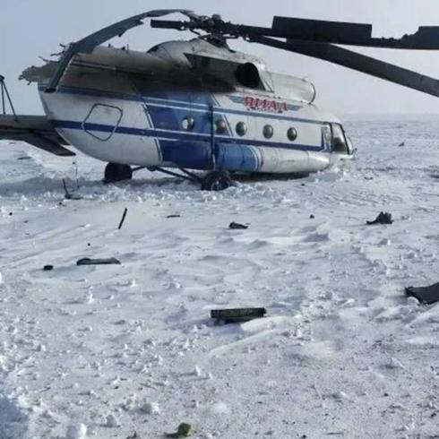Rusya'da helikopter kazas�: 8 ki�i can verdi