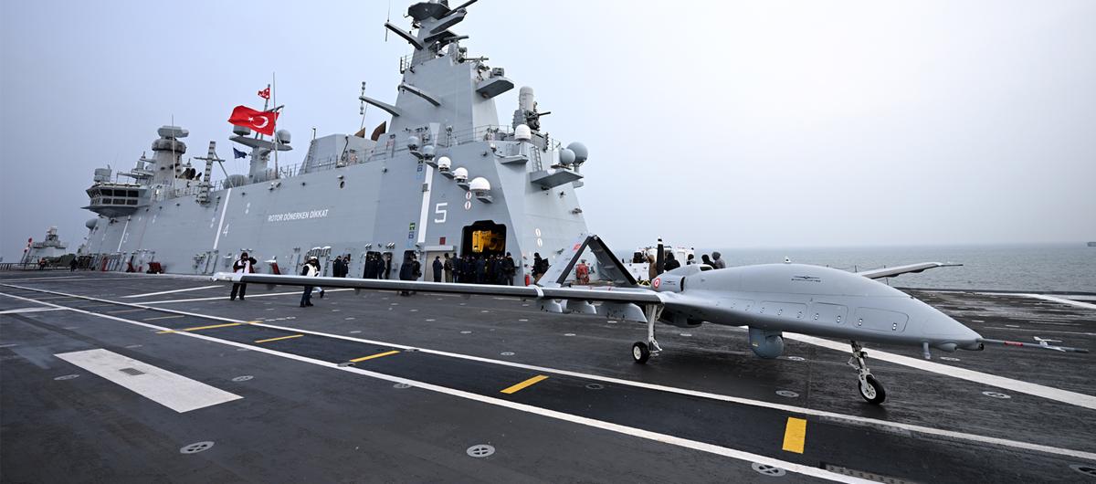 NATO'ya damga vuran ikili: TCG ANADOLU-TB3... Operasyonel kabiliyet �st seviyeye ta��nd�