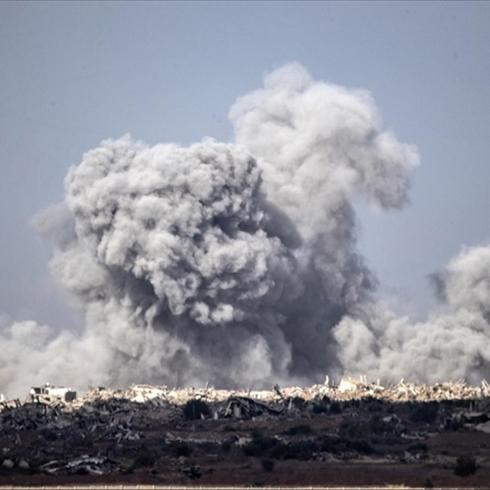 Soyk�r�mc� �srail ate�kese ra�men Gazze'ye sald�rmaya devam ediyor