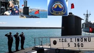 TCG 1. �n�n� denizalt�s� sahaya ��k�yor