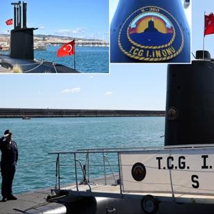 TCG 1. �n�n� denizalt�s� sahaya ��k�yor