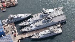 Savunma sanayiinde yeni teslimat! Tuzla'da Katar i�in h�cumbot denize indirildi