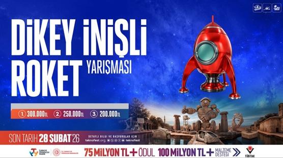 TEKNOFEST Dikey �ni�li Roket Yar��mas� ile gen� m�hendisler gelece�in uzay teknolojilerini tasarl�yor