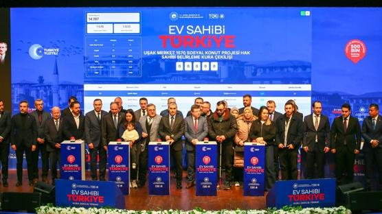 U�ak'ta kura heyecan�: 2 bin 558 konutun hak sahibi belirlendi