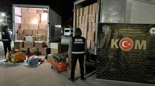 Eski�ehir'de 5 milyon 860 bin makaron ele ge�irildi