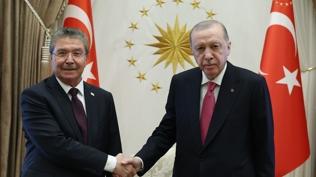 Cumhurba�kan� Erdo�an, KKTC Ba�bakan� �stel'i kabul etti