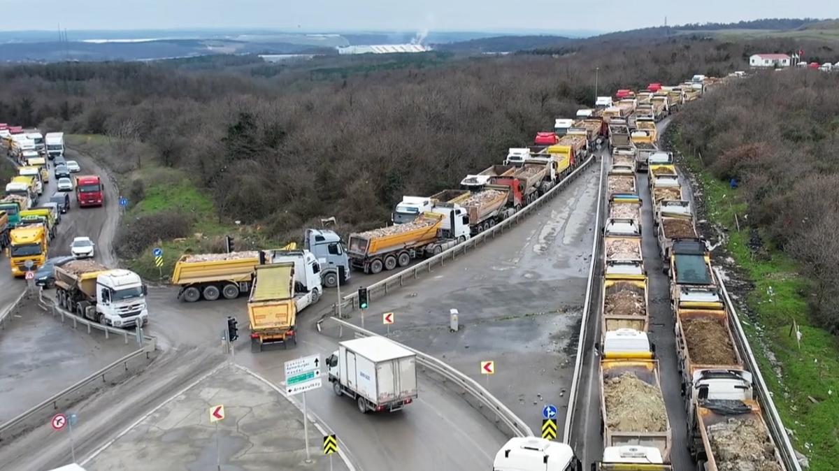 Hafriyat s�r�c�leri isyan etti