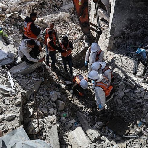 �srail'in Gazze'ye sald�r�lar�nda can kayb� 72 bin 95'e y�kseldi! Enkaz alt�ndaki cenazeler hala binlerle �l��l�yor