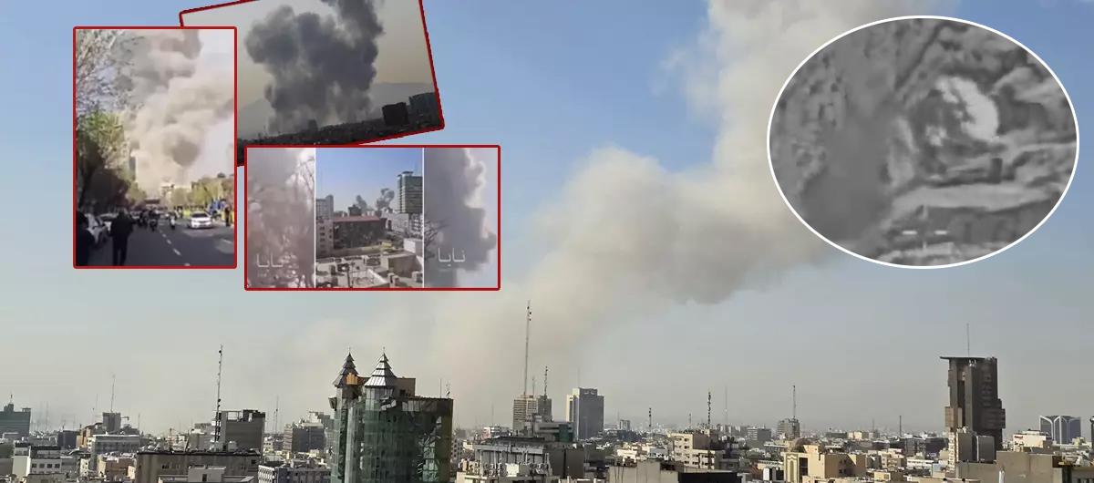 Orta Do�u yang�n yeri! ABD ve �srail'in �ran'a hava sald�r�s�ndan ilk g�r�nt�