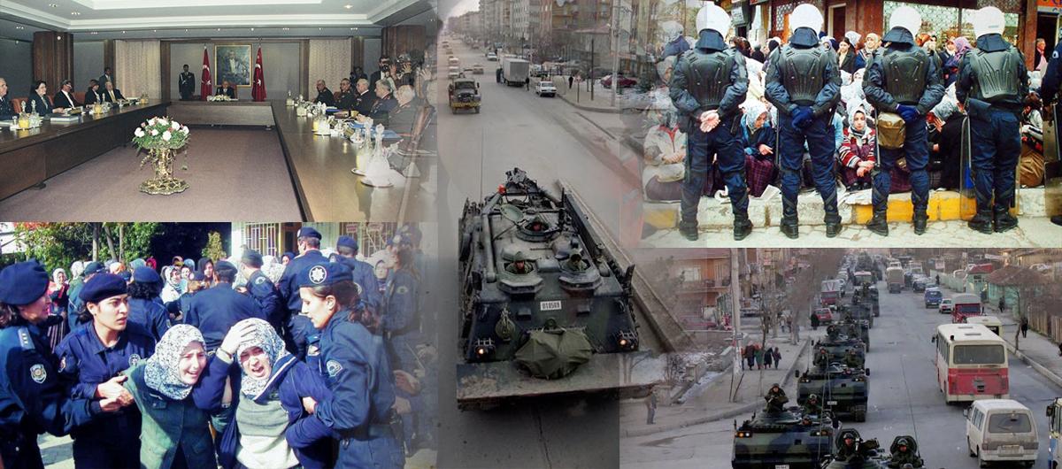 T�rk demokrasi tarihinin kara lekesi! 28 �ubat darbesinin �zerinden 29 y�l ge�ti