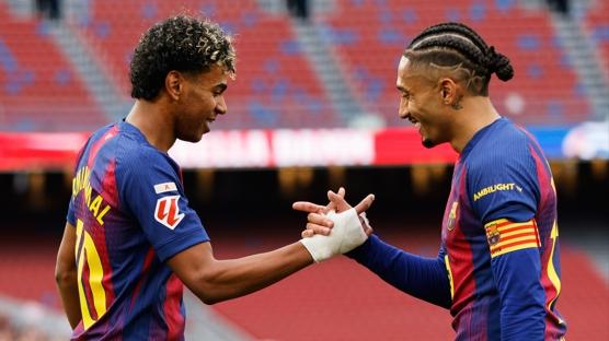 Yamal'dan hat-trick! Barcelona evinde rahat kazandı