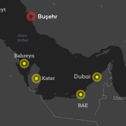 �ran'�n vurdu�u Arap �lkelerinde patlama sesleri duyuluyor