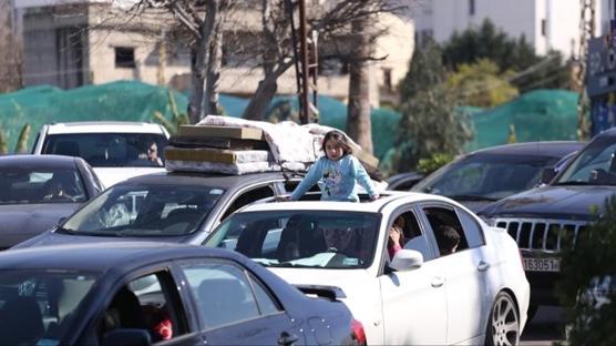 Binlerce L�bnanl�, Suriye'ye ge�ti