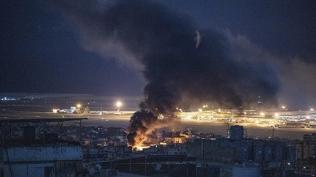 Soyk�r�mc� �srail'den L�bnan'a sald�r�... Ba�kent hedef al�nd�