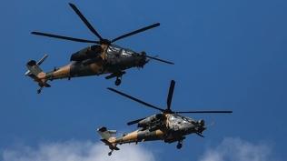 3 adet T-129 helikopteri yola ��kt�