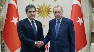 Cumhurba�kan� Erdo�an, IKBY Ba�kan� Barzani ile telefonda g�r��t�