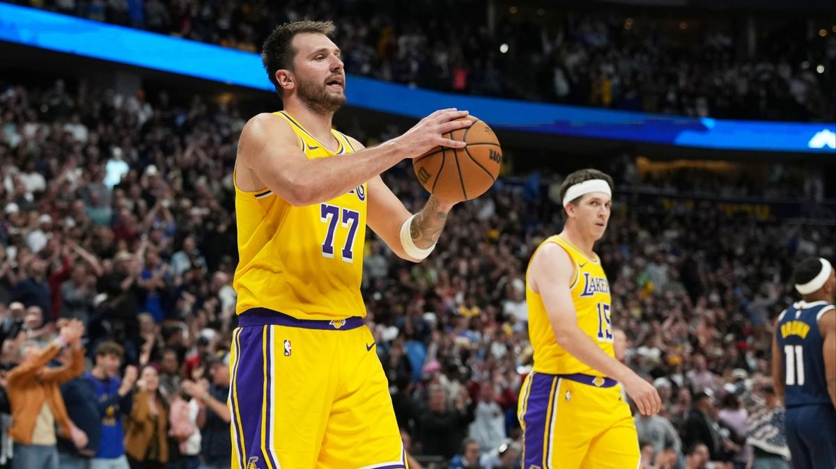 Doncic'ten 44 say�l�k g�steri: Lakers, Pacers'� devirdi