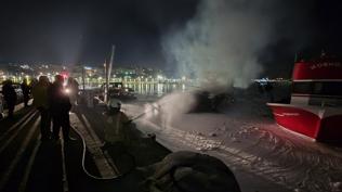 �ile'de yat alev alev yand�