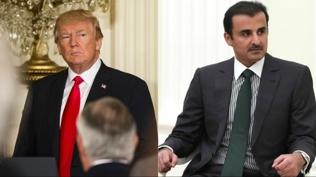 �ran gerilimi g�lgesinde kritik temas: Katar Emiri Temim ile Trump telefonda g�r��t�