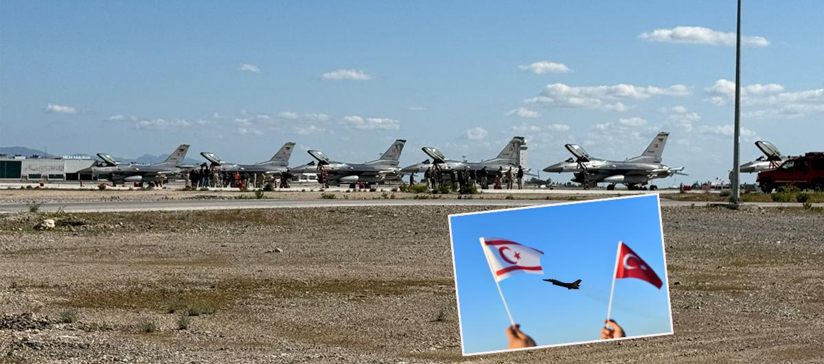 KKTC'ye F-16 kalkan�! 6 T�rk jeti adaya konu�land�r�ld�... MSB: Karde�imiz i�in geldik