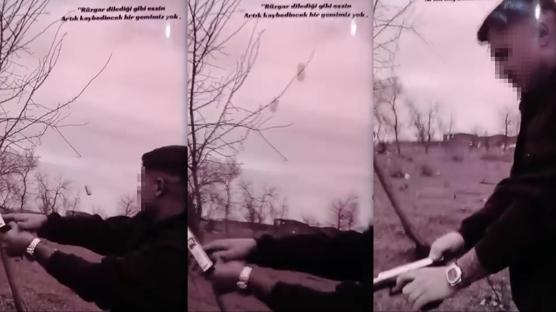 Magandanın sözde raconu: Havaya ateş açtı, utanmadan o anları paylaştı