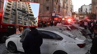 Beyrut'ta binaya hava sald�r�s�