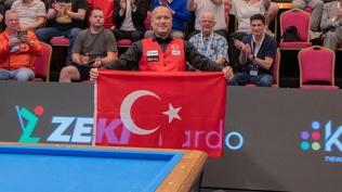 Milli bilardocu Bar�� Cin'den Avrupa �ampiyonlu�u