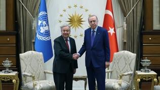 #CANLI Guterres'e Atat�rk Uluslararas� Bar�� �d�l�... Cumhurba�kan� Erdo�an'dan �nemli a��klamalar