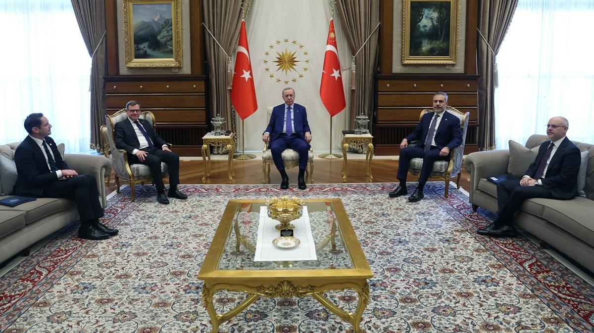 Cumhurba�kan� Erdo�an, Almanya D��i�leri Bakan� Wadephul ile g�r��t�