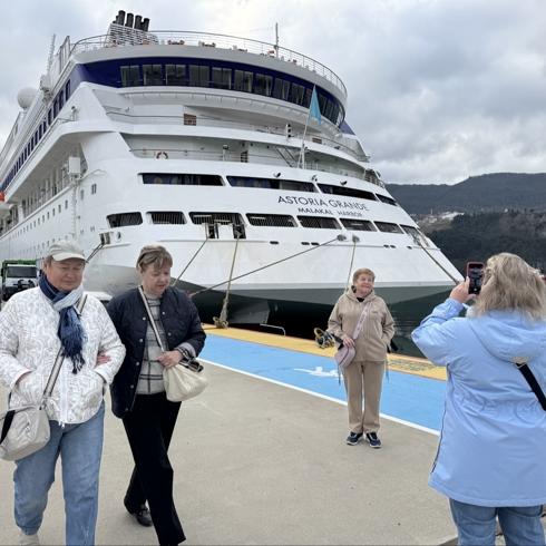 Astoria Grande 91'inci kez Amasra'ya demirledi: 75 bin turisti a�an kruvaziyer hatt� b�y�yor