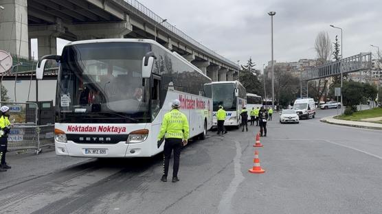 �stanbul Otogar�'nda bayram denetimi! Otob�sler tek tek incelendi