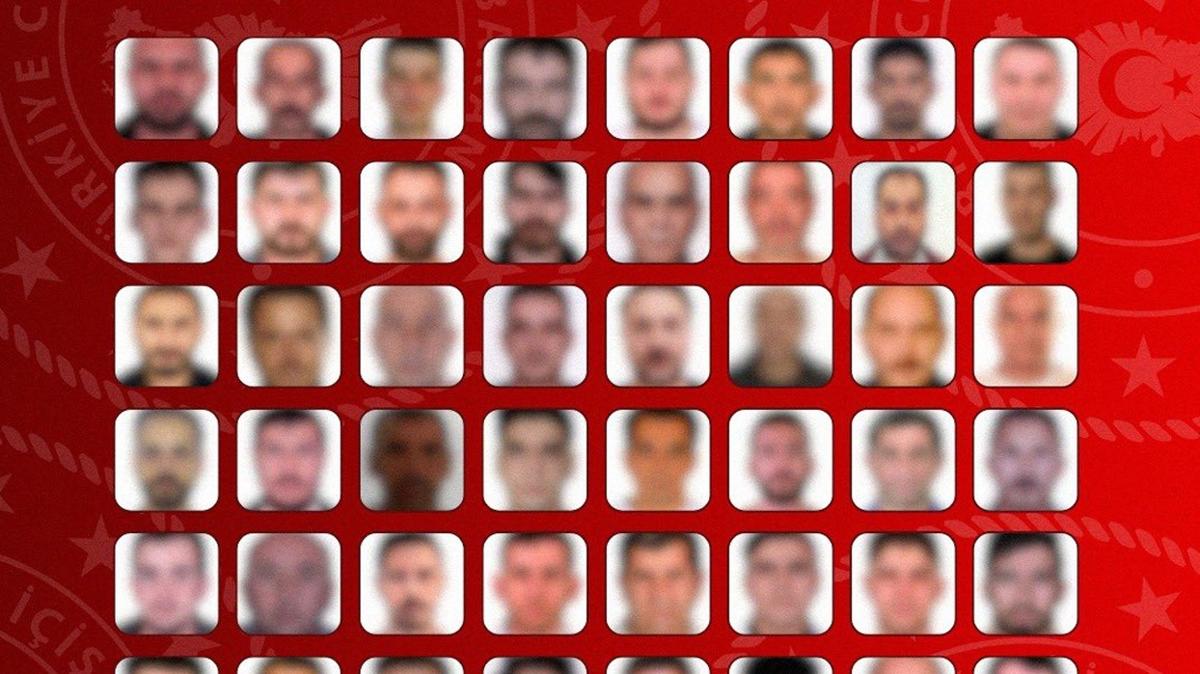 T�rkiye taraf�ndan aranan 72 ��pheli yakalanarak �lkeye getirildi