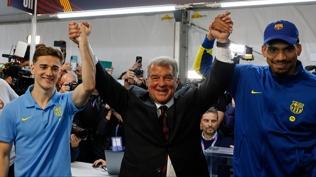 Barcelona'da seçim sonucu belli oldu! Laporta yeniden başkan