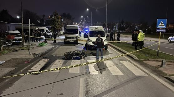 Samsun'da minibüsle çarpışan motosikletteki 1 kişi hayatını kaybetti