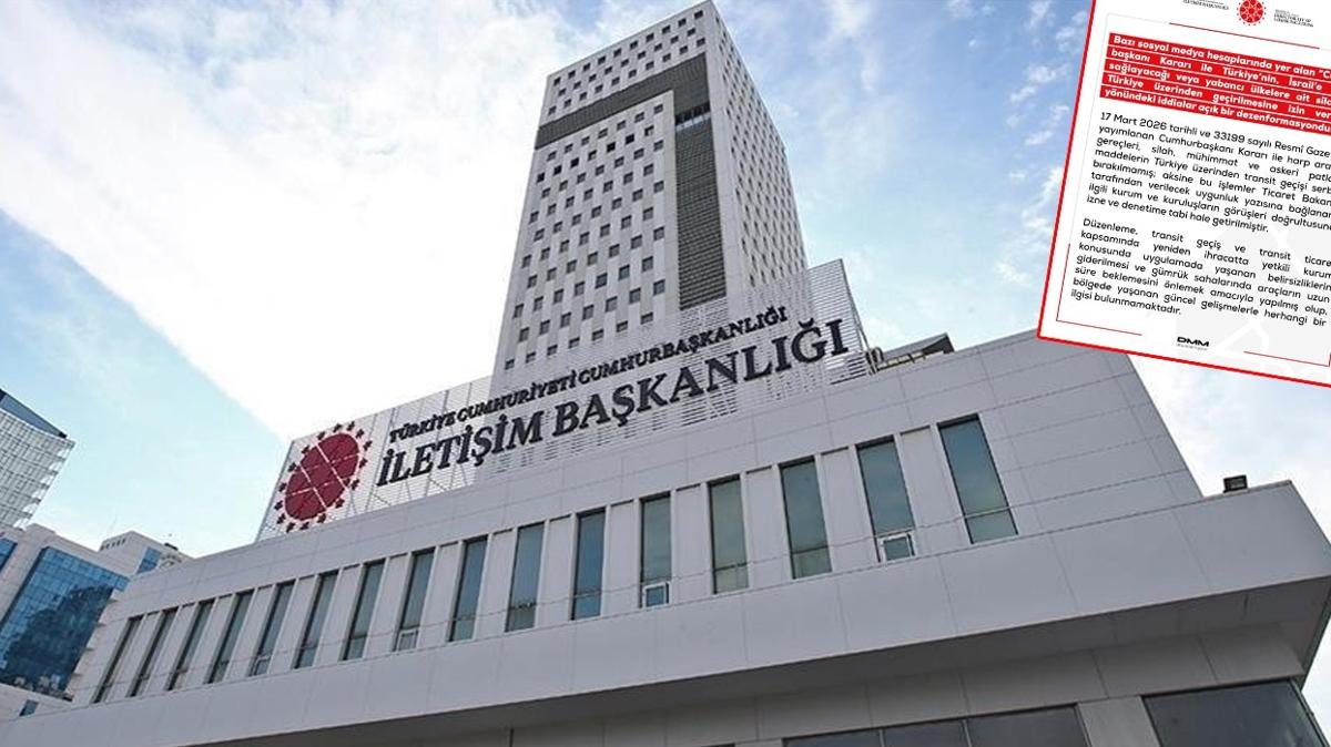 Sosyal medyadaki '�srail' provokasyonuna DMM'den yalanlama