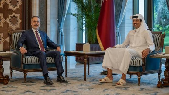 Bakan Fidan Katar'da! Al Sani ile bir araya geldi
