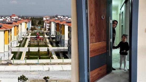 �lk Evim Projesi sakinlerinin bayram heyecan�: Art�k kap�n� kendi evim diyerek a��yorsun