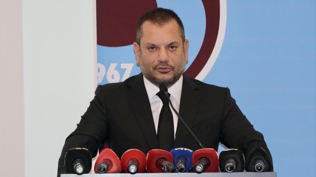 Trabzonspor'un borcu a��kland�