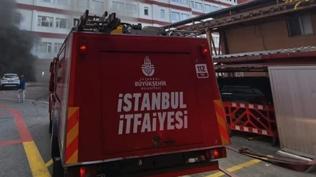 �� katl� binada yang�n: Ekipler olay yerinde